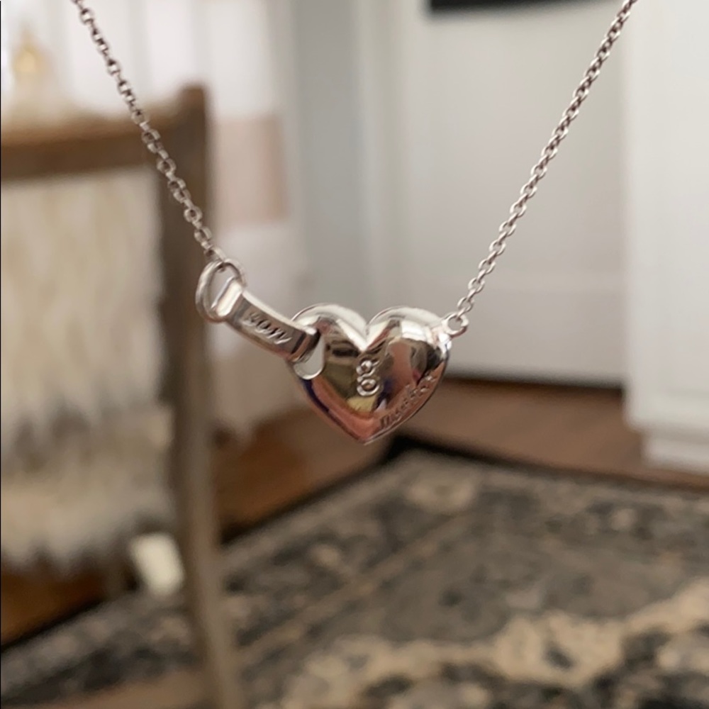 Mother Son Initial “G” Sterling Silver Necklace